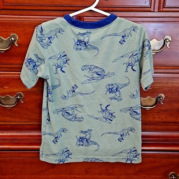 Green Blue Dinosaur Tee Shirt - Picture 2 of 6
